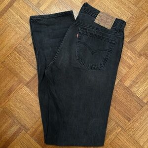 Levi's Women's Black Straight Leg Jeans